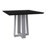 Mesa de Jantar Valencia 1350x1350 Off White/preto - Ceval - 1