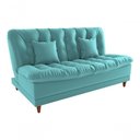 Ver imagem 1 de Sofá Cama Duda Veludo Verde Menta Sala Premium Original 3 Lugares