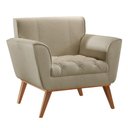 Ver imagem 1 de Poltrona Lyz Luxo Madeira Maciça Castellar Móbile Linho Bege Linho Bege