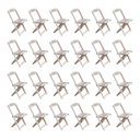 Ver imagem 2 de Kit 6 Conjuntos de Mesa com 4 Cadeiras de Madeira Dobrável 70x70 sem Pintura/Crua