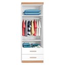 Ver imagem 3 de Guarda Roupa Infantil 2 Portas Chiara Branco Carvalho - Phoenix Baby