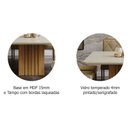 Ver imagem 5 de Conjunto Sala de Jantar Mesa Ana 130x130 cm e 8 Cadeiras Maia Nature/Off White/Mascavo Cimol