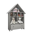 Ver imagem 7 de Kit Quarto Infantil Candy 4 peças com Mesa 2Baú Organizadora + Estante Casinha de Boneca + Prateleir