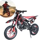 Ver imagem 1 de Mini Moto Infantil Partida Elétrica Gasolina 2t 49cc Cross Trilha Off Road Vermelha Iwmv002 Vm