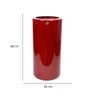Vaso Decorativo Cilindro Vermelho Lira 89x34x34 cm - D'Rossi - 5