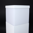 Ver imagem 7 de Poste Balizador 30 Cm Alumínio Chão Jardim Piso Solo Deck:branco Texturizado