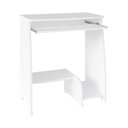 Ver mais imagens de Conjunto 2 Peças com Escrivaninha com Tampo Portátil e Estante 10 Nichos Branco 100% MDF