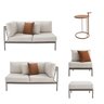 Conjunto Jardim e Varanda 2 Chaise 1 Sofá 1 Puff 1 Mesinha Refúgio CabeCasa MadeiraOriginals - 12