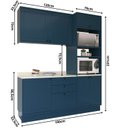 Ver imagem 4 de Cozinha Compacta 3 Peças 6 Portas 3 Gavetas Sevilha