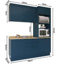 Ver imagem 4 de Cozinha Compacta 3 Peças 6 Portas 3 Gavetas Sevilha