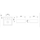 Ver imagem 2 de Kit 2 Cubas de Semiencaixe 410x410 com Mesa Loft Q2 Incepa