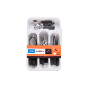 Faqueiro Brinox Itaparica 25 Peças Preto