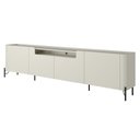 Ver imagem 5 de Rack para Sala de Estar Tv 75 Pol 4 Portas Pés Industrial Preto Alef I03 Luna - Lyam Decor