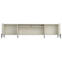 Ver imagem 2 de Rack para Sala de Estar Tv 75 Pol 4 Portas Pés Industrial Preto Alef I03 Luna - Lyam Decor