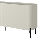 Ver imagem 7 de Rack para Sala de Estar Tv 75 Pol 4 Portas Pés Industrial Preto Alef I03 Luna - Lyam Decor