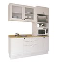 Ver imagem 2 de Cozinha Compacta com Vidro 3 Peças 6 Portas 3 Gavetas Sevilha