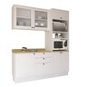 Cozinha Compacta com Vidro 3 Peças 6 Portas 3 Gavetas Sevilha - 2