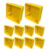 Kit 10 Caixa de Luz 4x4 Reforçada para Tomada e Interruptor Ilumi Cor:amarelo - 1