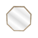 Ver imagem 2 de Espelho de Parede Oitavado Sala Decorativo Bege Marmorizado