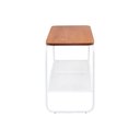Ver imagem 3 de Mesa Lateral Letti Banco Sapateira Industrial Elegante Branco