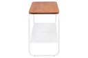Ver imagem 3 de Mesa Lateral Letti Banco Sapateira Industrial Elegante Branco