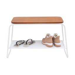 Mesa Lateral Letti Banco Sapateira Industrial Elegante - 4