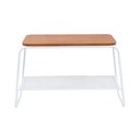 Ver imagem 2 de Mesa Lateral Letti Banco Sapateira Industrial Elegante Branco