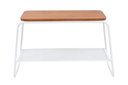 Ver imagem 2 de Mesa Lateral Letti Banco Sapateira Industrial Elegante Branco