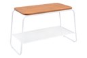 Ver imagem 1 de Mesa Lateral Letti Banco Sapateira Industrial Elegante Branco