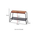 Ver imagem 7 de Mesa Lateral Letti Banco Sapateira Industrial Elegante