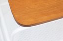 Ver imagem 6 de Mesa Lateral Letti Banco Sapateira Industrial Elegante Branco