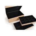 Ver imagem 3 de Porta Joia e Biju com 02 Bandejas Flocado em Preto Josely Flocados