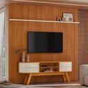 Ver imagem 2 de Rack Bancada com Painel New Laguna Cinamomo Off White para Tv até 75 Madetec Cinamomo Off White