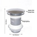 Ver imagem 3 de Cuba de Vidro Oval Chanfrada 46cm + Valvula Click + Torneira Metal