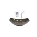 Ver imagem 1 de Cuba de Vidro Oval Chanfrada 51cm + Valvula Click + Torneira Metal