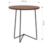 Mesa Lateral Gabi Ø420x455 Preto/Amêndoa - 2