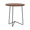 Mesa Lateral Gabi Ø420x455 Preto/Amêndoa - 1