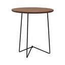 Ver imagem 1 de Mesa Lateral Gabi Ø420x455 Preto/Amêndoa
