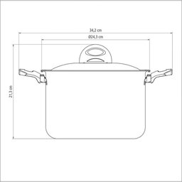Espagueteira Ravena Em Alumínio Com Revestimento Interno Antiaderente Starflon Max 22 Cm - 4