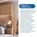 Ver imagem 6 de Módulo Mesa de Cabeceira 1 Porta Elegance Marrom