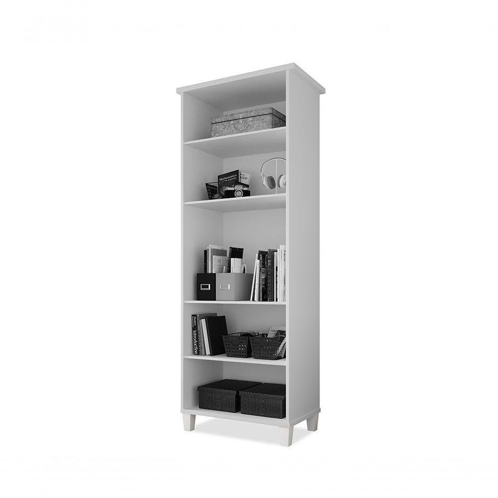 Armário Organizador Multiuso com Prateleiras Library Branco - Luapa - 3