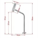 Ver imagem 2 de Cuba de Vidro Quadrada 35cm + Valvula + Torneira Metal