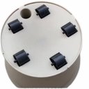 Ver imagem 5 de Vaso Autoirrigável Bari com Rodas 40 (27l) Cinza Taupe Okla