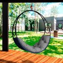 Ver imagem 1 de Cadeira de Balanço Suspenso Lua Nova Corda Náutica