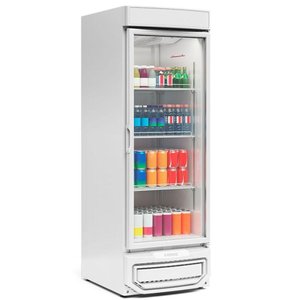 Expositor Vertical com Porta de Vidro Grd57 Gelopar Expositor 572 Litros Branco 110v