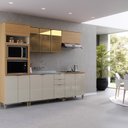 Ver imagem 1 de Cozinha Modulada 5 Peças 12 Portas 2 Gavetas Karine Ii Marrom/Angelin/Nude