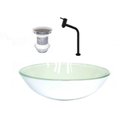 Ver imagem 1 de Cuba de Vidro Redonda 42cm + Valvula + Torneira