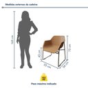 Ver imagem 3 de Conjunto Sala de Jantar 6 Lugares Retangular Tampo de Vidro 160x85cm Mesa Smart com Cadeiras Lodelô Preto/Pinus