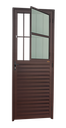 Ver imagem 1 de Porta de Sala Alumínio 80 e.L25 V.Boreal Marrom Corten Brimak