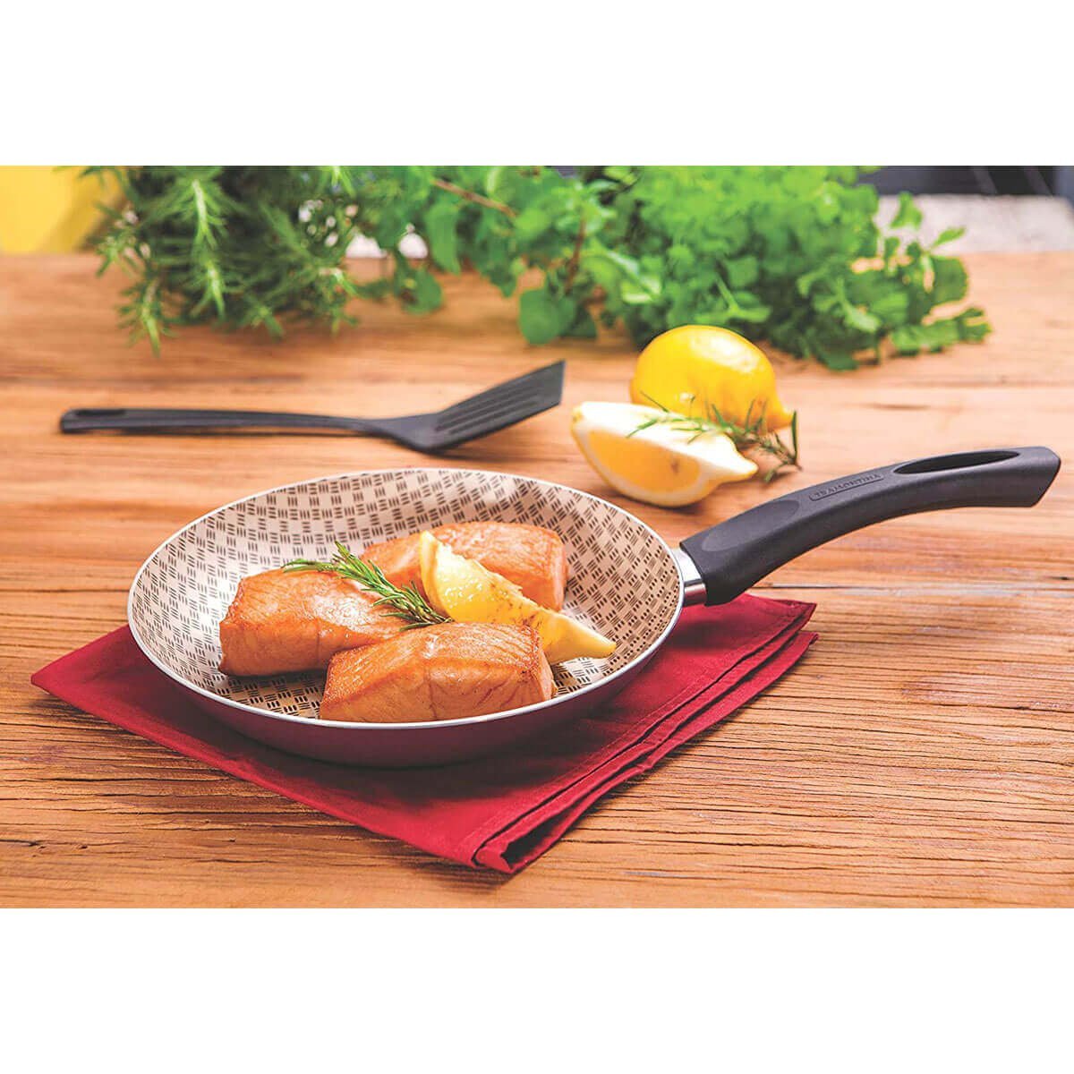 Frigideira Tramontina Paris Alumínio Antiaderente Starflon Max Vermelho 26cm 1,8L - 4